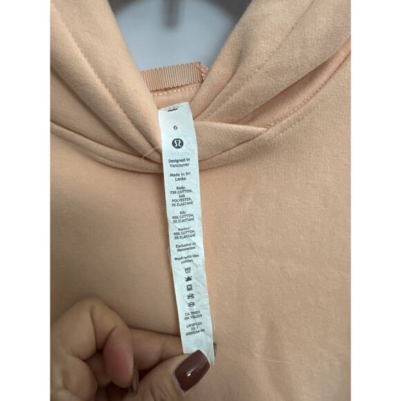 Lululemon Athletica Fleece Lined Pullover Hoodie Size 6 - Picture 5 of 7